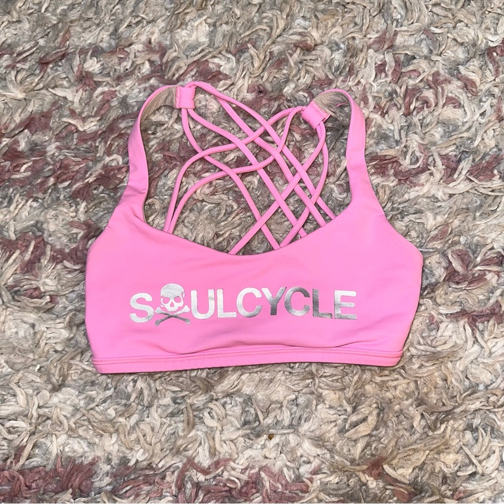 Lululemon x Soulcycle Pink Sports Bra